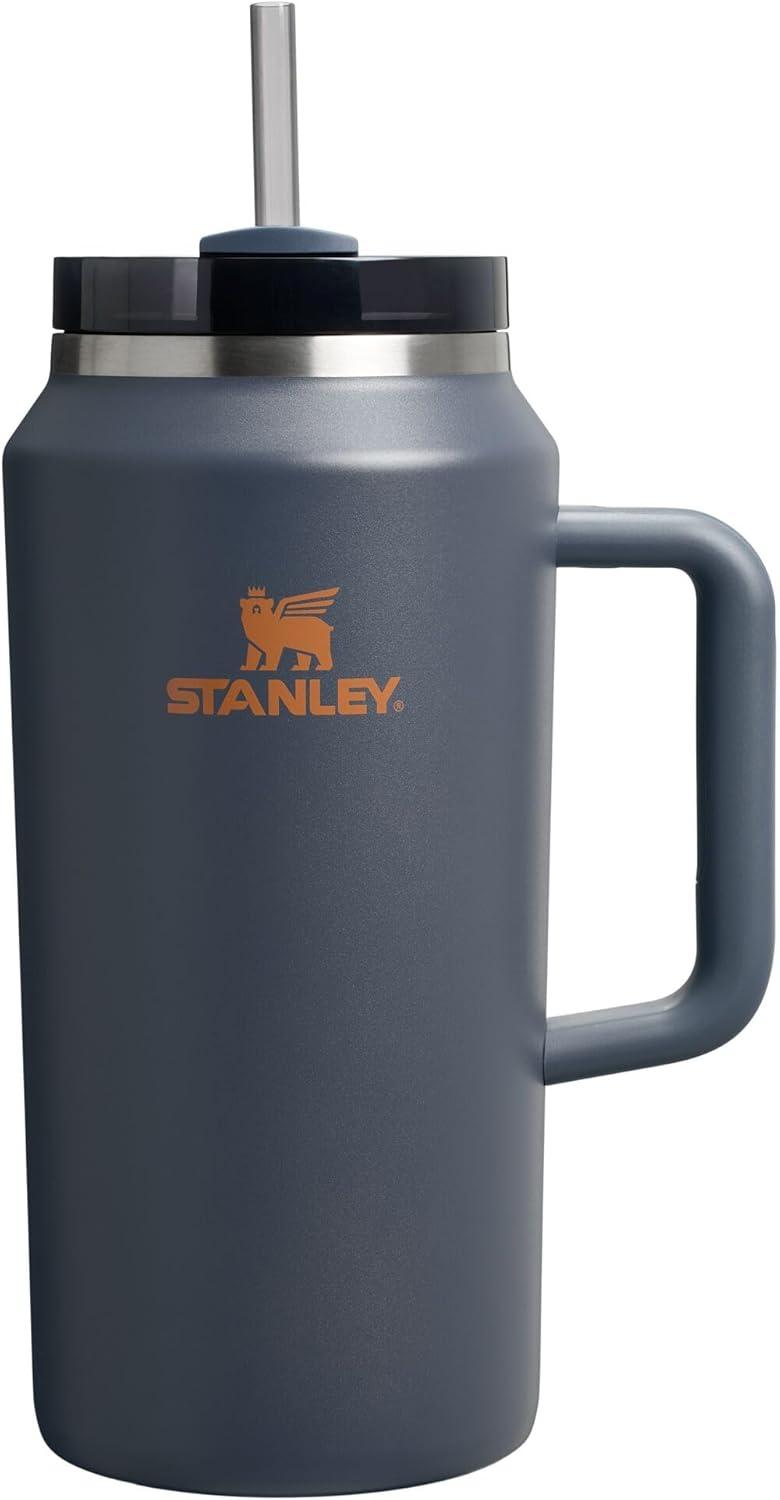 imageSTANLEY Quencher H20 Tumbler with Handle and Straw 30 oz Flowstate 3Position Lid Cup Holder Compatible for Travel Insulated Stainless Steel Cup BPAFree Sahara PlumeTwilight