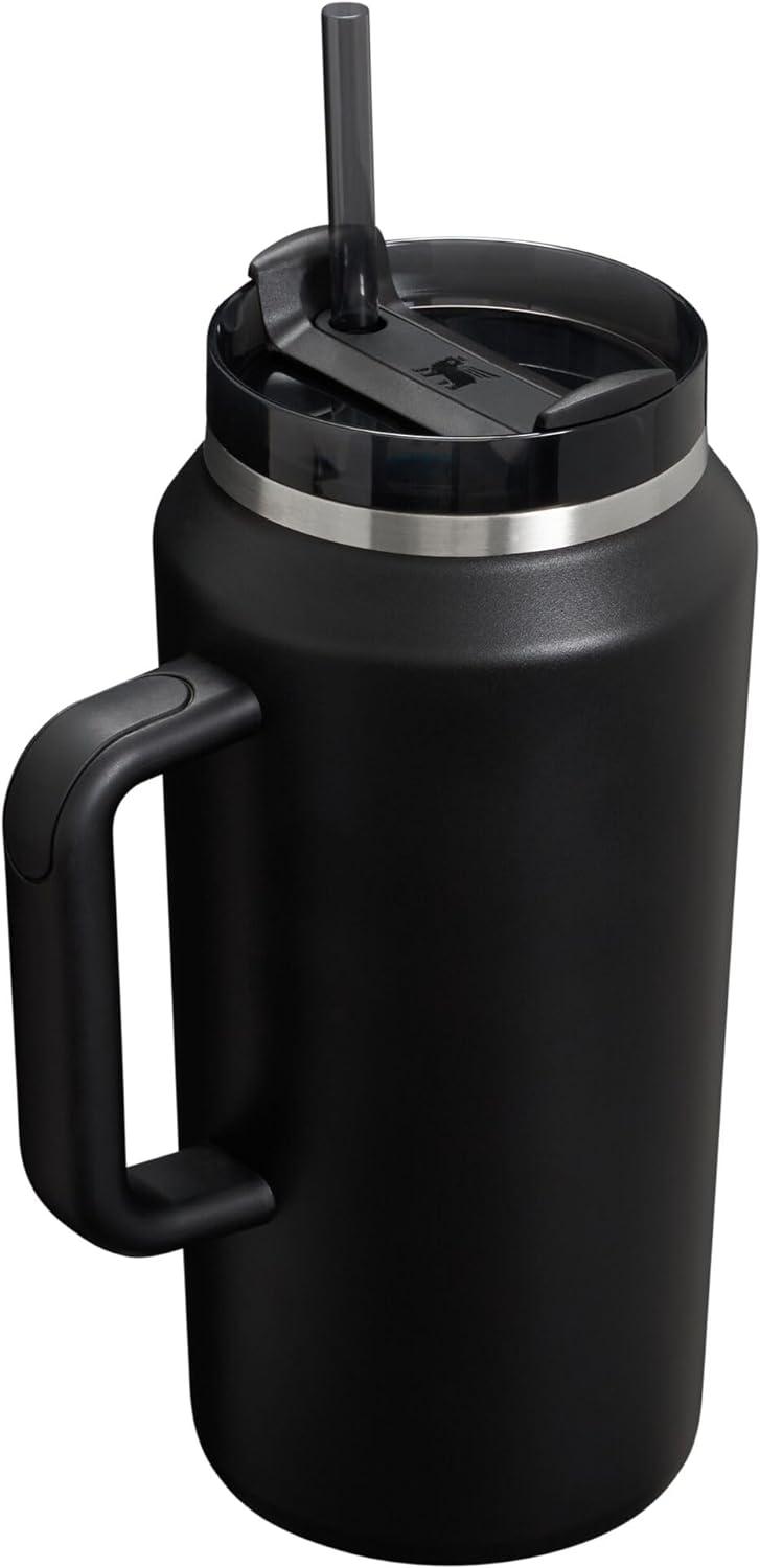 imageSTANLEY Quencher H20 Tumbler with Handle and Straw 30 oz Flowstate 3Position Lid Cup Holder Compatible for Travel Insulated Stainless Steel Cup BPAFree Sahara PlumeBlack 20
