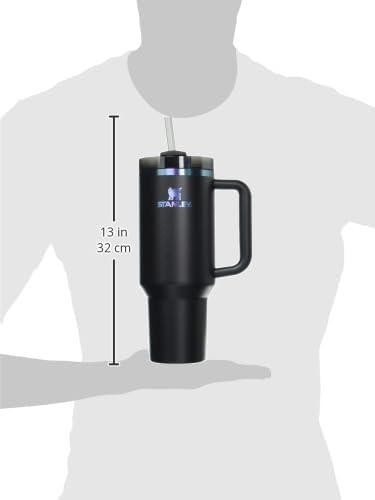 imageSTANLEY Quencher H20 Tumbler with Handle and Straw 30 oz Flowstate 3Position Lid Cup Holder Compatible for Travel Insulated Stainless Steel Cup BPAFree Sahara PlumeBlack Chroma