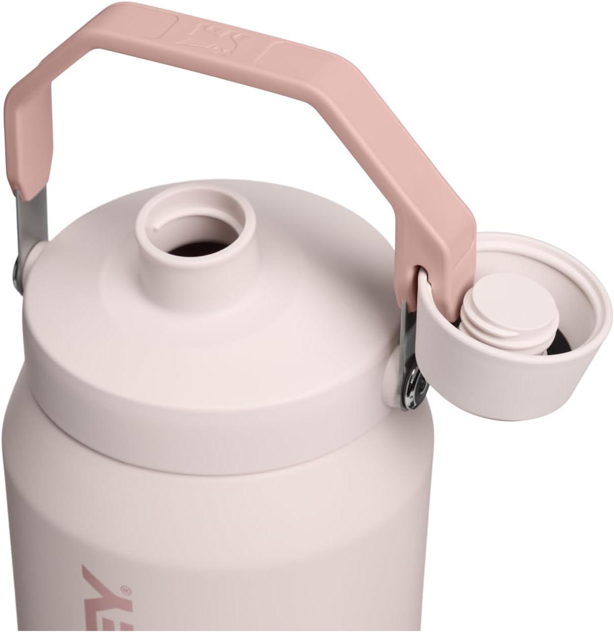 imageStanley IceFlow Fast Flow Jug with Handle 64 oz Twist On Angled Spout Lid Leakproof for Travel and Sports Insulated Stainless Steel BPAFree Rose Quartz