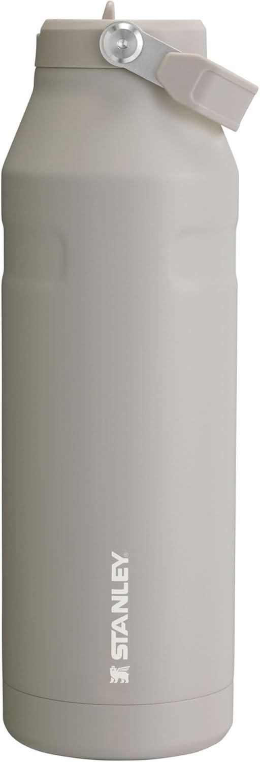 imageStanley IceFlow Flip Straw 20 Water Bottle 24 OZ BuiltIn Straw with Larger Opening Lightweight amp LeakResistant Insulated Stainless Steel BPAFree Blue SkyAsh