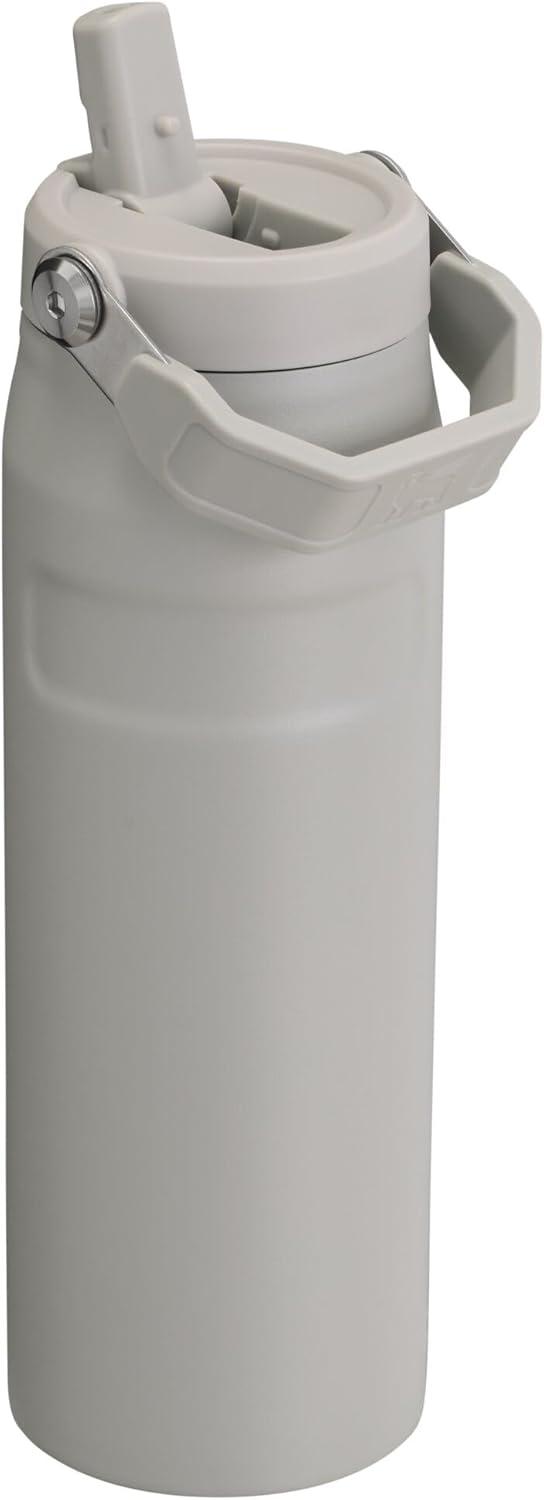 imageStanley IceFlow Flip Straw 20 Water Bottle 24 OZ BuiltIn Straw with Larger Opening Lightweight amp LeakResistant Insulated Stainless Steel BPAFree Blue SkyAsh