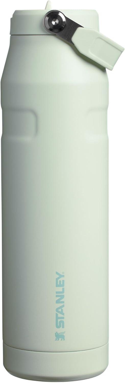 imageStanley IceFlow Flip Straw 20 Water Bottle 24 OZ BuiltIn Straw with Larger Opening Lightweight amp LeakResistant Insulated Stainless Steel BPAFree Blue SkyMist