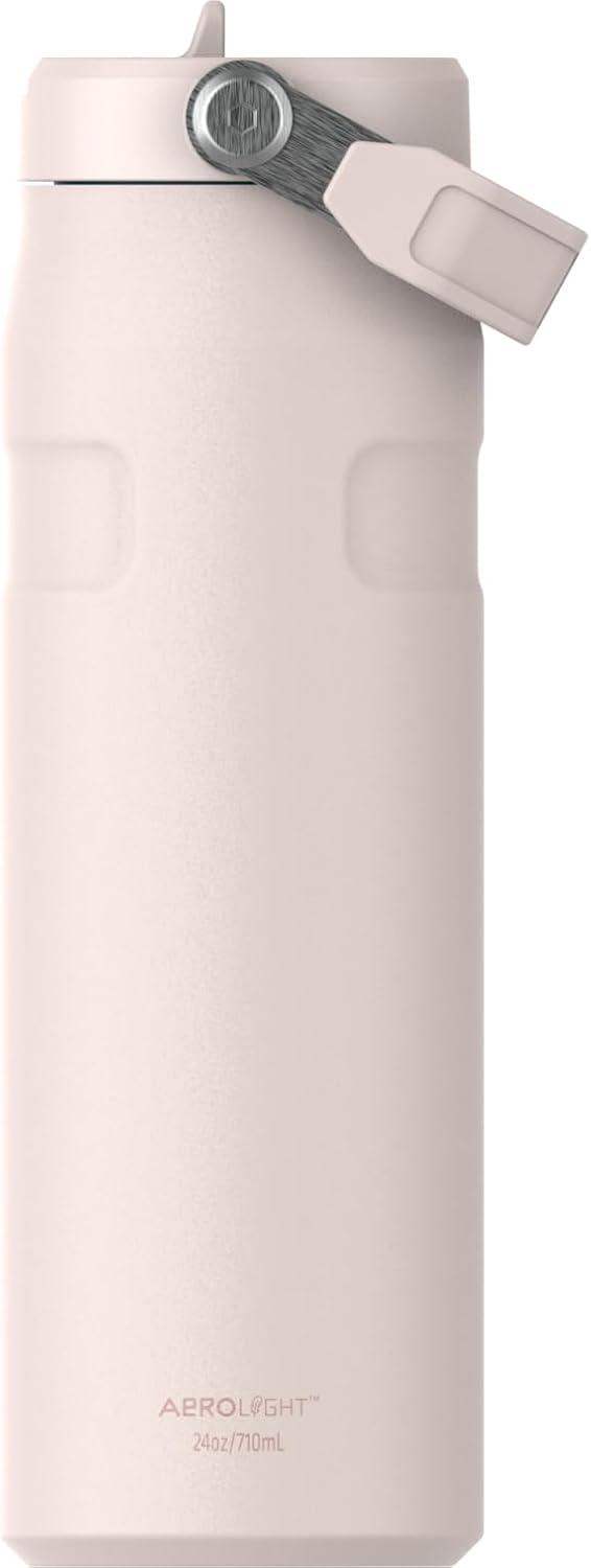 imageStanley IceFlow Flip Straw 20 Water Bottle 24 OZ BuiltIn Straw with Larger Opening Lightweight amp LeakResistant Insulated Stainless Steel BPAFree Blue SkyRose Quartz