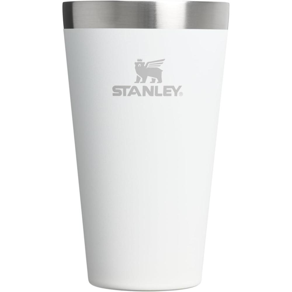 imageSTANLEY Adventure Stacking Beer Pint Glass Stackable Drinking Cup for Cold Beverages Dishwasher Safe Insulated Stainless Steel Tumbler BPAFreeFrost