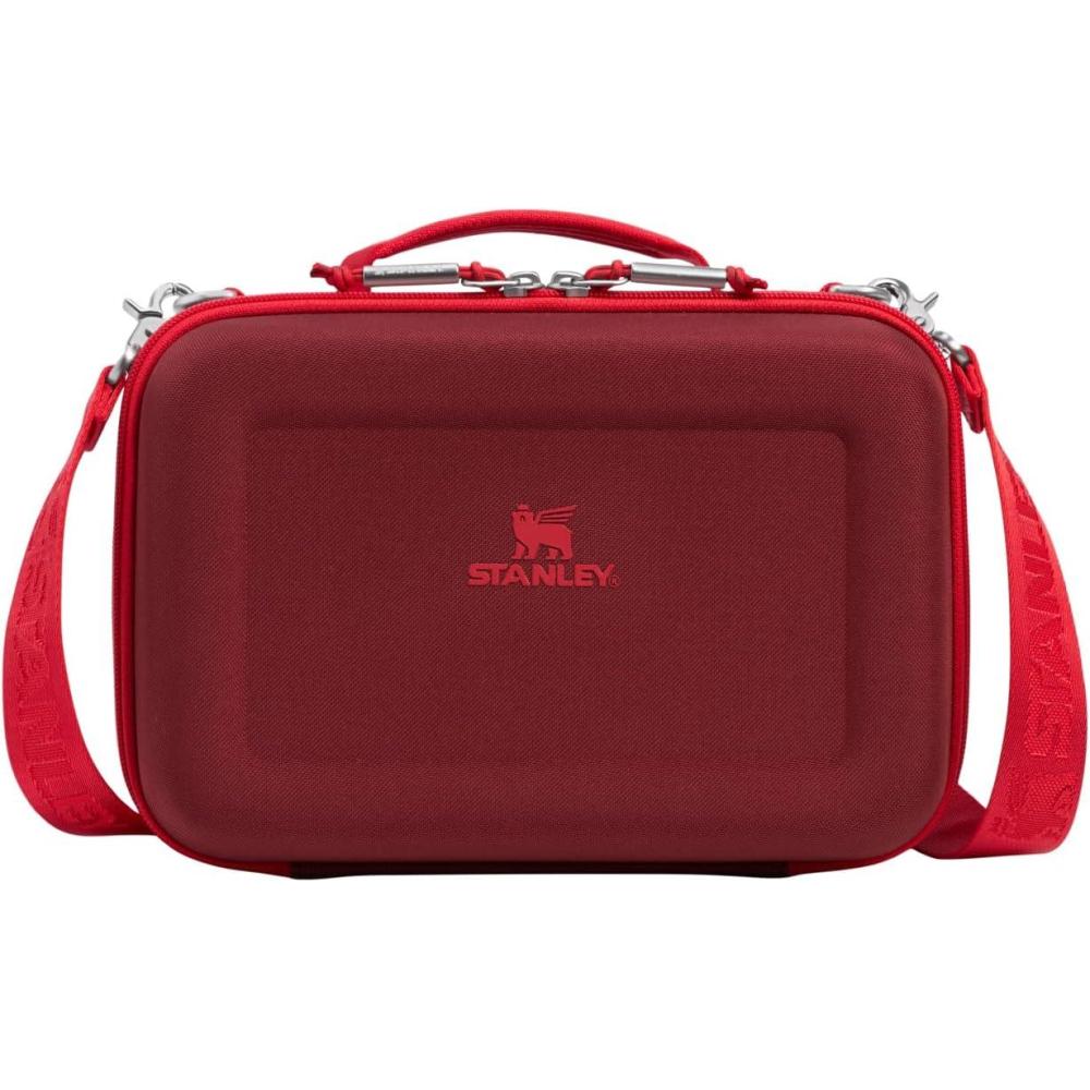 imageSTANLEY All Day Mini Lunch Box 42quart EVA Insulated Lunch Bag Crush Resistant Adjustable Strap BPAFree Sea Glass PlumeCranberry