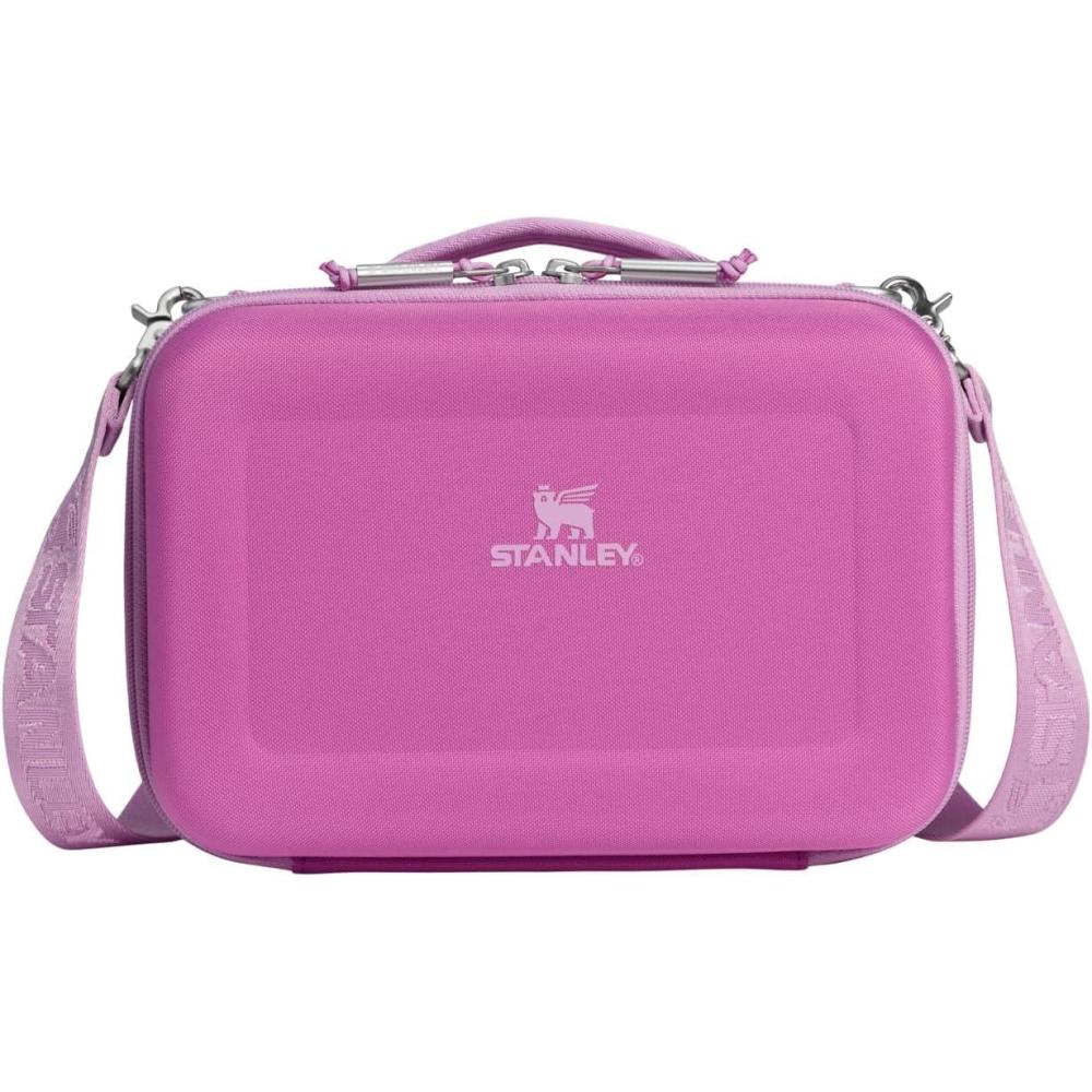 imageSTANLEY All Day Mini Lunch Box 42quart EVA Insulated Lunch Bag Crush Resistant Adjustable Strap BPAFree Sea Glass PlumeDark Blossom