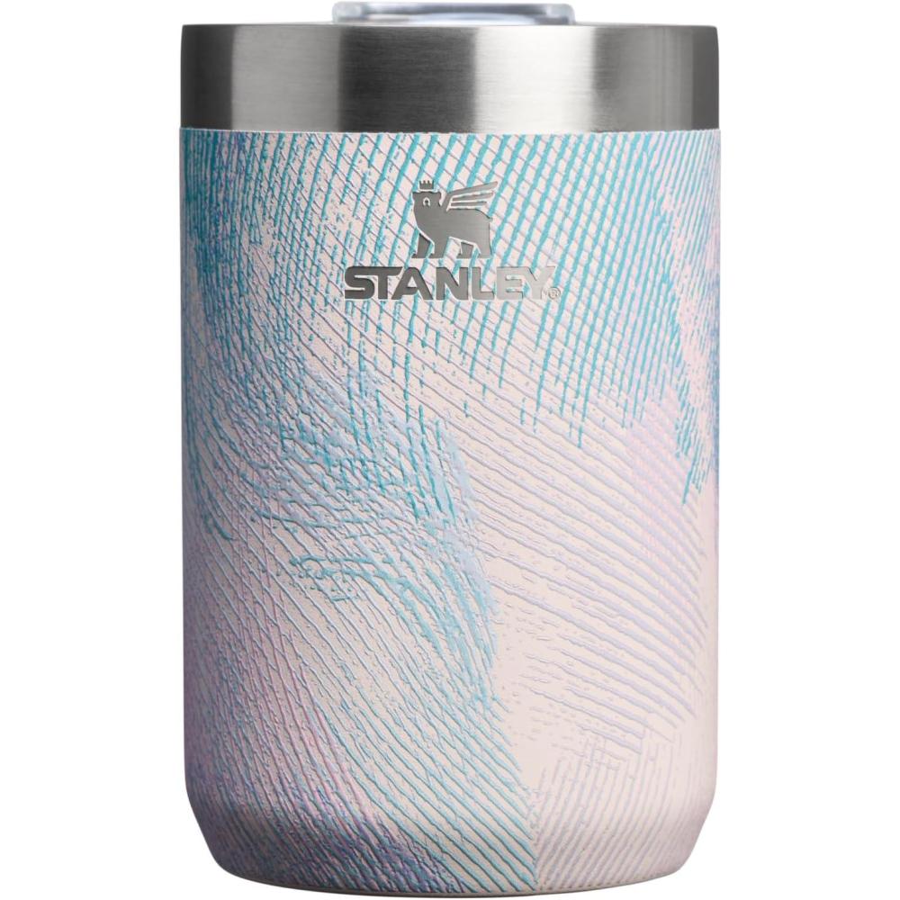 imageSTANLEY Everyday Camp Cup 12 oz Drink Through Lid Cup for Coffee Tea and Drinks Insulated Stainless Steel BPAFree Sea Glass Plume