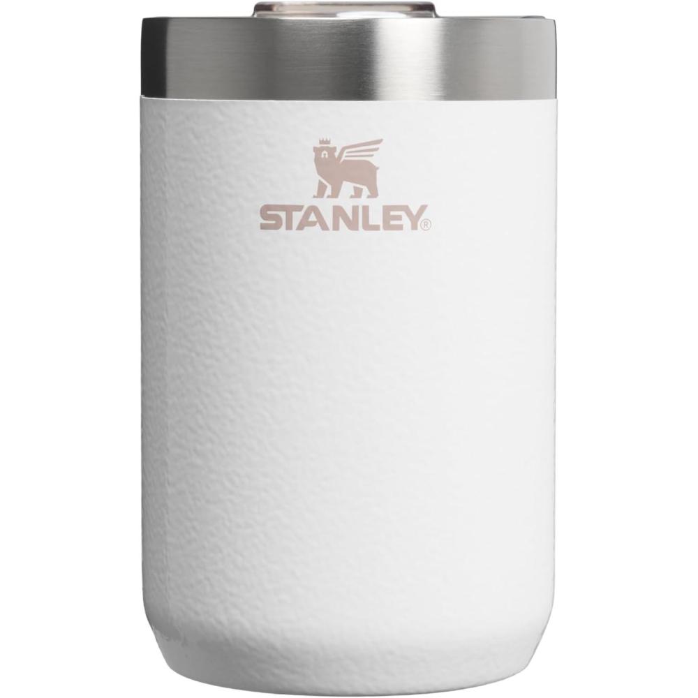 imageSTANLEY Everyday Camp Cup 12 oz Drink Through Lid Cup for Coffee Tea and Drinks Insulated Stainless Steel BPAFreeHammertone Frost