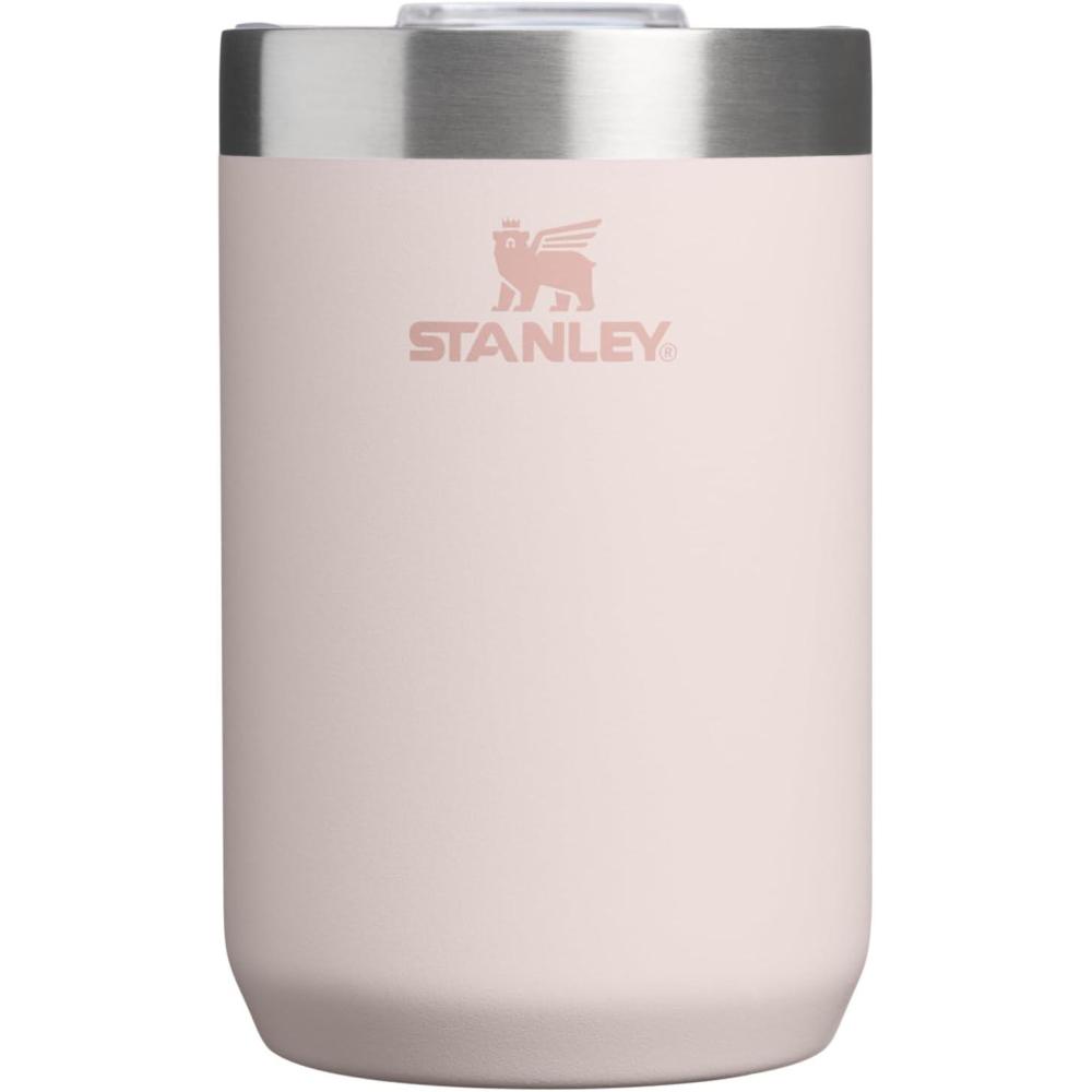 imageSTANLEY Everyday Camp Cup 12 oz Drink Through Lid Cup for Coffee Tea and Drinks Insulated Stainless Steel BPAFreeRose Quartz