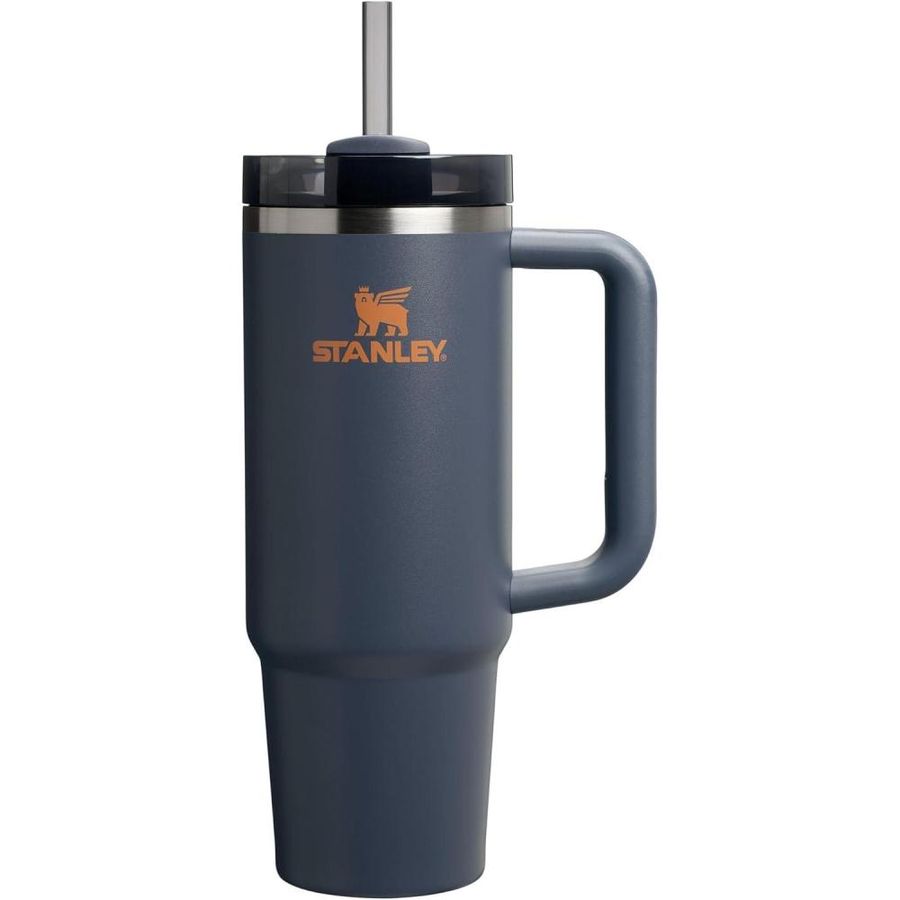 imageSTANLEY Quencher H20 Tumbler with Handle and Straw 30 oz  Flowstate 3Position Lid  Cup Holder Compatible for Travel  Insulated Stainless Steel Cup  BPAFree  Sahara PlumeTwilight