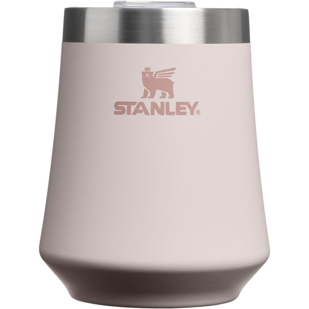imageSTANLEY Reserve Wine Tumbler 11 oz Stainless Steel Travel Mug For Wine Cocktails Soda Keeps Drinks Cold for Hours BPAFree Black 20Rose Quartz