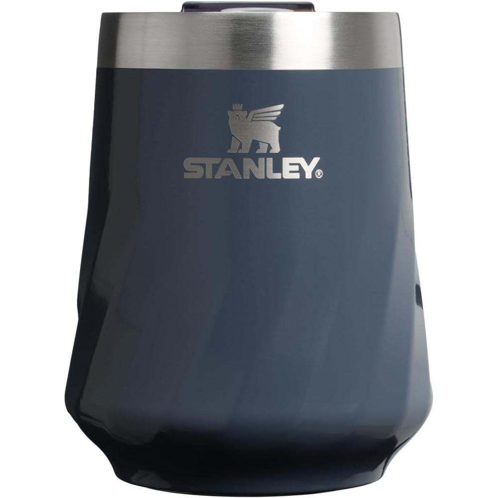 imageSTANLEY Reserve Wine Tumbler 11 oz Stainless Steel Travel Mug For Wine Cocktails Soda Keeps Drinks Cold for Hours BPAFree Black 20Twilight Gloss