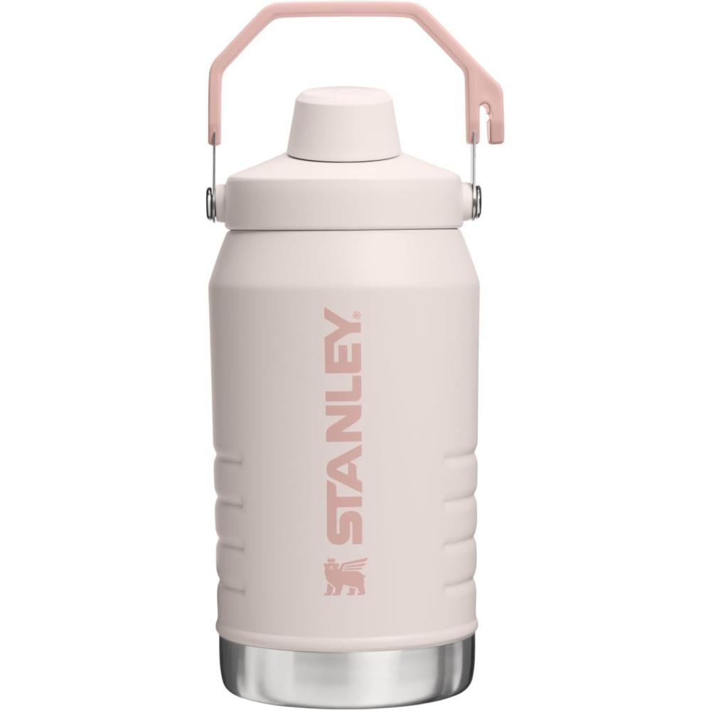 imageStanley IceFlow Fast Flow Jug with Handle 64 oz Twist On Angled Spout Lid Leakproof for Travel and Sports Insulated Stainless Steel BPAFree Rose Quartz