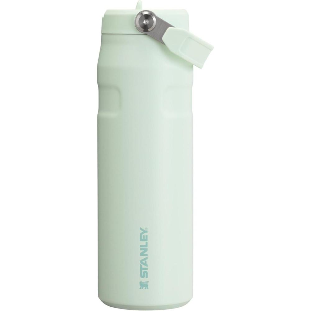 imageStanley IceFlow Flip Straw 20 Water Bottle 24 OZ  BuiltIn Straw with Larger Opening  Lightweight amp LeakResistant  Insulated Stainless Steel  BPAFree  Blue SkyMist