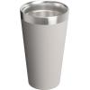 STANLEY Adventure Stacking Beer Pint Glass | Stackable Drinking Cup for Cold Beverages | Dishwasher Safe | Insulated Stainless Steel Tumbler | BPA-Free(Ash)