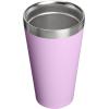 STANLEY Adventure Stacking Beer Pint Glass | Stackable Drinking Cup for Cold Beverages | Dishwasher Safe | Insulated Stainless Steel Tumbler | BPA-Free(Soft Orchid)