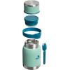 STANLEY Adventure To-Go Food Jar and Spork 24 oz | Vacuum Insulated Food Container | Wide Mouth Screw On Lid | Packable for Travel | Stainless Steel with Leakproof Lid | BPA-Free | Spring Green