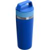 STANLEY Cafe To Go Travel Mug 16 oz | Leakproof Two-Part Drink Through Lid | Tumbler Cup for Coffee, Tea and Drinks | Insulated Stainless Steel Coffee Mug | BPA-Free | Cobalt