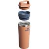 STANLEY Cafe To Go Travel Mug 16 oz | Leakproof Two-Part Drink Through Lid | Tumbler Cup for Coffee, Tea and Drinks | Insulated Stainless Steel Coffee Mug | BPA-Free | Toast