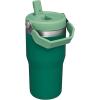 STANLEY IceFlow 2.0 Flip Straw Tumbler with Handle 14 oz | Twist On Lid and Flip Up Straw | Leakproof Water Bottle | Insulated Stainless Steel | BPA-Free | Ash(Alpine)