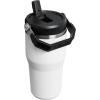 STANLEY IceFlow 2.0 Flip Straw Tumbler with Handle 14 oz | Twist On Lid and Flip Up Straw | Leakproof Water Bottle | Insulated Stainless Steel | BPA-Free | Ash(Chalk)