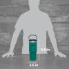 STANLEY IceFlow 2.0 Flip Straw Tumbler with Handle 14 oz | Twist On Lid and Flip Up Straw | Leakproof Water Bottle | Insulated Stainless Steel | BPA-Free | Ash(Tidepool)