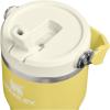 STANLEY IceFlow 2.0 Flip Straw Tumbler with Handle 14 oz | Twist On Lid and Flip Up Straw | Leakproof Water Bottle | Insulated Stainless Steel | BPA-Free | Ash(Daffodil)