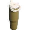 STANLEY IceFlow 2.0 Flip Straw Tumbler with Handle 14 oz | Twist On Lid and Flip Up Straw | Leakproof Water Bottle | Insulated Stainless Steel | BPA-Free | Ash(Thyme)