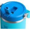STANLEY IceFlow 2.0 Flip Straw Tumbler with Handle 14 oz | Twist On Lid and Flip Up Straw | Leakproof Water Bottle | Insulated Stainless Steel | BPA-Free | Ash(Splash)