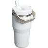 STANLEY IceFlow 2.0 Flip Straw Tumbler with Handle 14 oz | Twist On Lid and Flip Up Straw | Leakproof Water Bottle | Insulated Stainless Steel | BPA-Free | Ash(Frost)