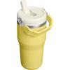 STANLEY IceFlow 2.0 Flip Straw Tumbler with Handle 14 oz | Twist On Lid and Flip Up Straw | Leakproof Water Bottle | Insulated Stainless Steel | BPA-Free | Ash(Daffodil)