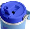 STANLEY IceFlow 2.0 Flip Straw Tumbler with Handle 14 oz | Twist On Lid and Flip Up Straw | Leakproof Water Bottle | Insulated Stainless Steel | BPA-Free | Ash(Blue Sky)