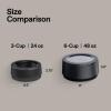 STANLEY Pet Bowl | 3-Cup (24 oz) Insulated Stainless Steel Dog & Cat Bowl | Splash-Resistant Lid | Dishwasher Safe | BPA-Free | Rose Quartz(Black 2.0)