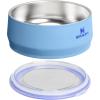 STANLEY Pet Bowl | 3-Cup (24 oz) Insulated Stainless Steel Dog & Cat Bowl | Splash-Resistant Lid | Dishwasher Safe | BPA-Free | Rose Quartz(Blue Sky)