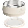 STANLEY Pet Bowl | 3-Cup (24 oz) Insulated Stainless Steel Dog & Cat Bowl | Splash-Resistant Lid | Dishwasher Safe | BPA-Free | Rose Quartz(Cream)