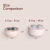 STANLEY Pet Bowl | 3-Cup (24 oz) Insulated Stainless Steel Dog & Cat Bowl | Splash-Resistant Lid | Dishwasher Safe | BPA-Free | Rose Quartz(Rose Quartz)
