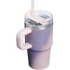 STANLEY Quencher H2.0 Tumbler with Handle and Straw 30 oz | Flowstate 3-Position Lid | Cup Holder Compatible for Travel | Insulated Stainless Steel Cup | BPA-Free | Sahara Plume(Dawn Spiral)