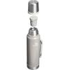 Stanley Classic Legendary Vacuum Bottle 1.1 qt | Wide Mouth with Leakproof Cup Lid | Keep Drinks Hot or Cold | Packable for Travel | Insulated Stainless Steel Thermos | BPA-Free | Hammertone Ash