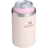 Stanley Everyday Can Cooler Cup 10 oz | Beer, Seltzers, Soda, and Energy Drinks | Doubles as Tumbler | Insulated Stainless Steel Drink Holder | BPA-Free | Rose Quartz