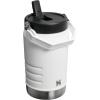 Stanley IceFlow 2.0 Flip Straw Jug with Handle 40 oz | Twist On Lid and Flip Up Straw | Leakproof for Travel and Sports | Insulated Stainless Steel | BPA-Free | Chalk