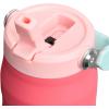 Stanley IceFlow Flip Straw 2.0 Water Bottle 24 OZ | Built-In Straw with Larger Opening | Lightweight & Leak-Resistant | Insulated Stainless Steel | BPA-Free | Blue Sky(Watermelon)