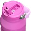 Stanley IceFlow Flip Straw 2.0 Water Bottle 24 OZ | Built-In Straw with Larger Opening | Lightweight & Leak-Resistant | Insulated Stainless Steel | BPA-Free | Blue Sky(Dark Blossom)