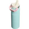 Stanley IceFlow Flip Straw 2.0 Water Bottle 24 OZ | Built-In Straw with Larger Opening | Lightweight & Leak-Resistant | Insulated Stainless Steel | BPA-Free | Blue Sky(Poolside)