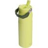 Stanley IceFlow Flip Straw 2.0 Water Bottle 24 OZ | Built-In Straw with Larger Opening | Lightweight & Leak-Resistant | Insulated Stainless Steel | BPA-Free | Blue Sky(Prickly Pear)