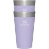 STANLEY Adventure Stacking Beer Pint Glass | Stackable Drinking Cup for Cold Beverages | Dishwasher Safe | Insulated Stainless Steel Tumbler | BPA-Free(Lavender)