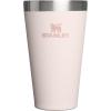STANLEY Adventure Stacking Beer Pint Glass | Stackable Drinking Cup for Cold Beverages | Dishwasher Safe | Insulated Stainless Steel Tumbler | BPA-Free(Rose Quartz)