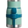 STANLEY Adventure To-Go Food Jar and Spork 24 oz | Vacuum Insulated Food Container | Wide Mouth Screw On Lid | Packable for Travel | Stainless Steel with Leakproof Lid | BPA-Free | Spring Green