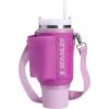 STANLEY All Day Quencher Carry All for 30 oz Tumbler with Handle | Crossbody Bag with Phone Holder Pocket, Card Sleeve & Detachable Strap | Water Bottle Carrier Bag | BPA-Free | Dark Blossom
