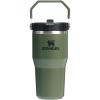 STANLEY IceFlow 2.0 Flip Straw Tumbler with Handle 14 oz | Twist On Lid and Flip Up Straw | Leakproof Water Bottle | Insulated Stainless Steel | BPA-Free | Ash(Dried Pine)
